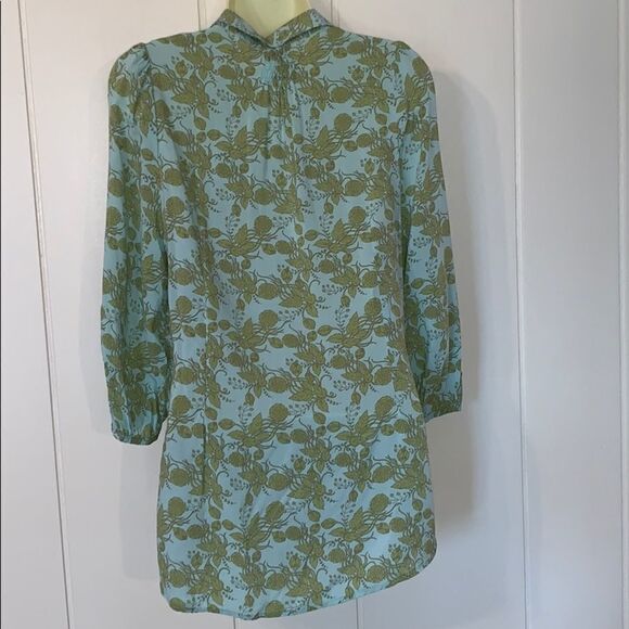 Matilda Jane green floral rayon blouse - Picture 5 of 8